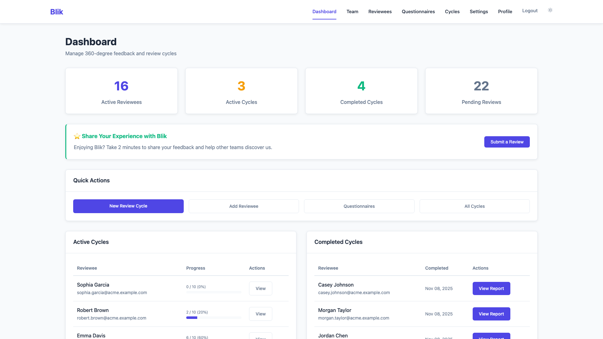 GDPR-Compliant Dashboard - Light Theme